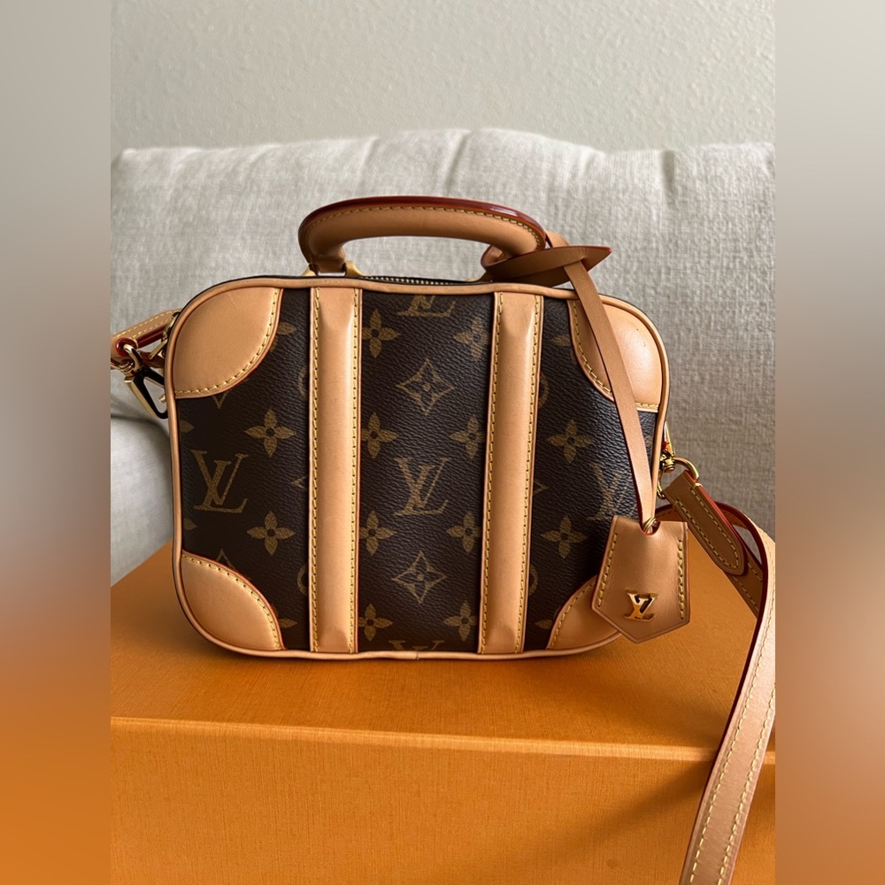 Louis Vuitton Brown and Tan Monogram Bag
